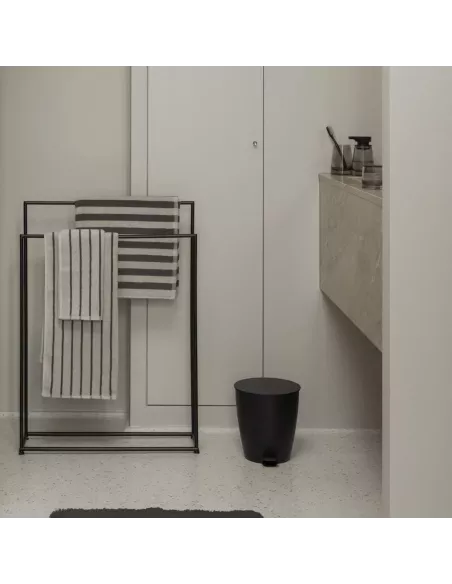 Poubelle à pédale 3L - AVA - Noir