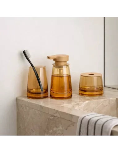 Distributeur de Savon AVA Beige 250 ml – Blomus Verre Soufflé