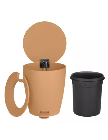 Poubelle à pédale 3L - AVA - Beige
