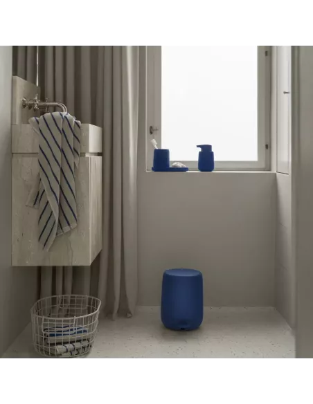 Poubelle à Pédale SONO Bleu Mazarine 3 L – Blomus