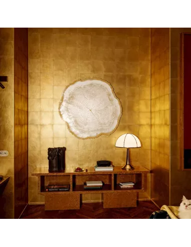 Miroir Design Tronc Arbre Arbo Gold L