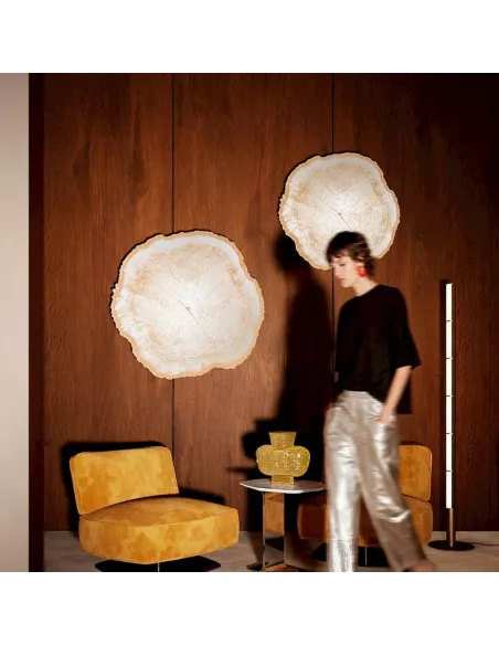 Miroir Design Tronc Arbre Arbo Gold L