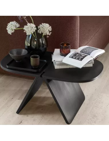 Table basse coffee 40 x 80 cm - AVIO - Noir