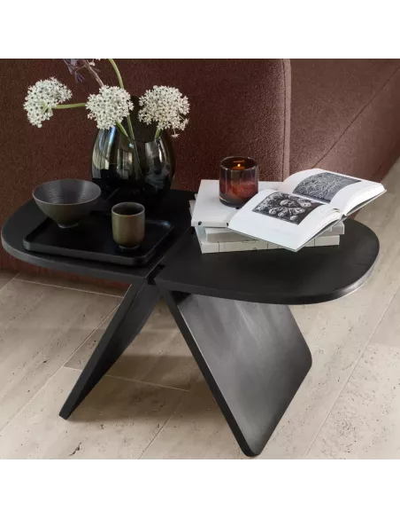 Table basse coffee 40 x 80 cm - AVIO - Noir
