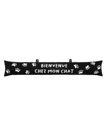 Boudin de porte "Bienvenue chez mon chat"