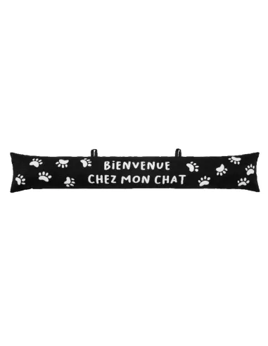 Boudin de porte "Bienvenue chez mon chat"