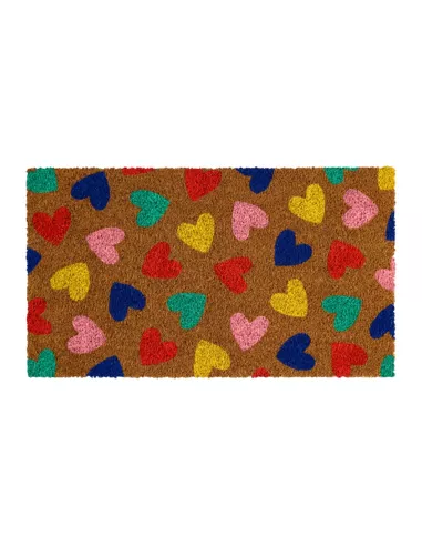 Paillasson Coeurs multico - 40x70 cm