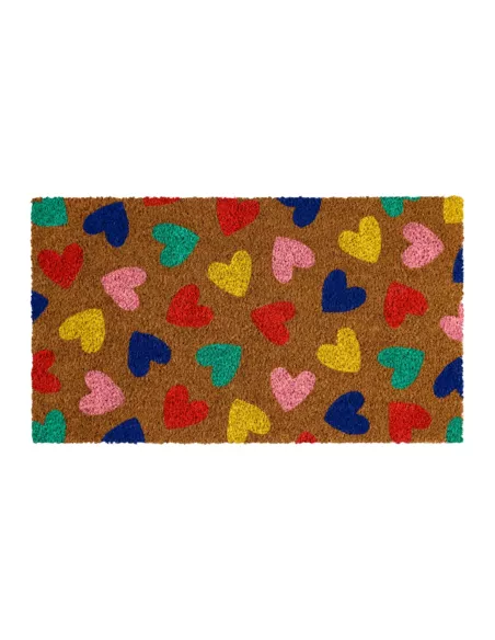 Paillasson Coeurs multico - 40x70 cm