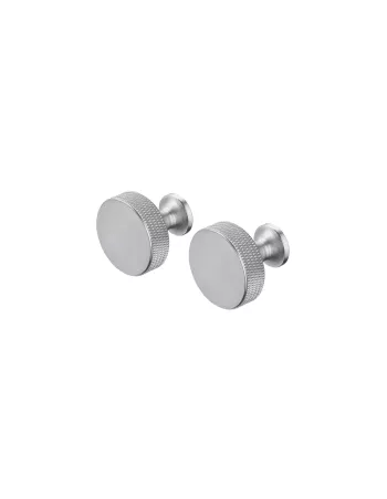 Lot de 2 Crochets muraux ronds ROF - Inox mat