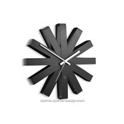 Horloge Murale Design Ribbon noir