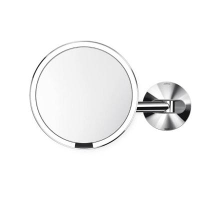 Miroir Grossissant Lumineux Mural 20cm Inox Poli