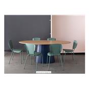Table à Manger Design Ovale Plateau Chêne Ankara 200cm