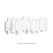 Porte Manteaux Mural Sticks 5 Blanc