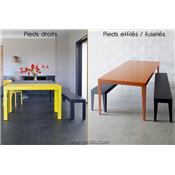 Table Basse Design Zef 180x65cm - Acier ou Aluminium