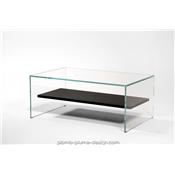 Table basse Transparence Wengé