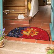 Tapis Entrée Demi Lune Soleil 60x85