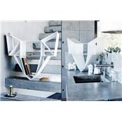 Etagère Design Métal Wolf Blanc