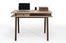 Bureau de Maison Design Bois Verre Acier