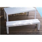 Banc Extrieur Zef 195cm - Acier ou Aluminium