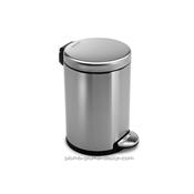 Poubelle ronde 3L inox anti-traces