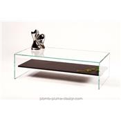 Table basse Transparence Wengé