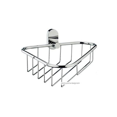 Porte Savon Douche Angle Droit Inox Brillant Lucido