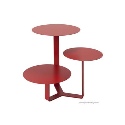 Table Basse Design Trilogy Rouge