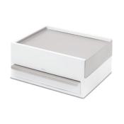 Boîte à Bijoux Stowit Box Blanc et Nickel