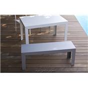 Banc Extérieur Zef 130cm - Acier ou Aluminium