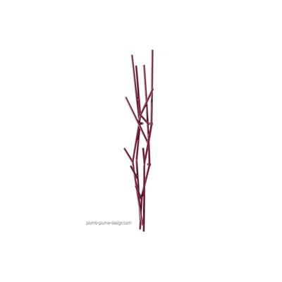 Porte Manteau Mural Design Arbre Latvawall Rouge Pourpre