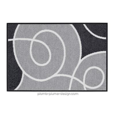 Tapis Entrée Absorbant Swoop Gris 50x75