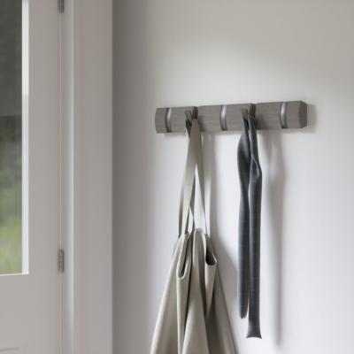 Porte Manteau Mural Flip 5 hook Gris / Etain