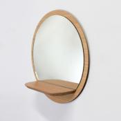 Miroir Etagère Bois Miroir Sunrise M