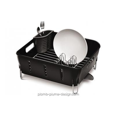 Egouttoir Vaisselle Design Compact Noir KT1105