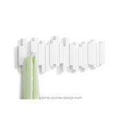 Porte Manteaux Mural Sticks 5 Blanc