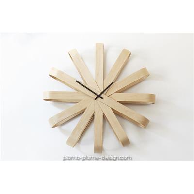 Horloge Murale Design Ribbon wood