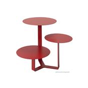 Table Basse Design Trilogy Rouge
