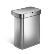 Poubelle Automatique Inox Brossé 58L