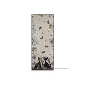 Tapis de Couloir Design Chat Gatti con fiori 190x75