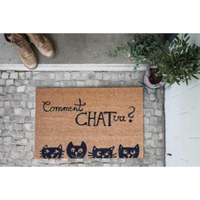 Paillasson Humour Coco Comment Chat Va - 40x60