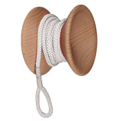 Patère Bois Vintage Yo-Yo Wood Blanc