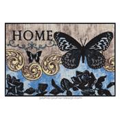 Tapis paillasson Papillon Bleu - STOP