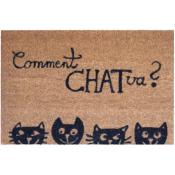 Paillasson Humour Coco Comment Chat Va - 40x60