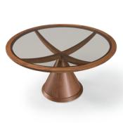 Table Ronde Design Vasco - Chêne ou Noyer