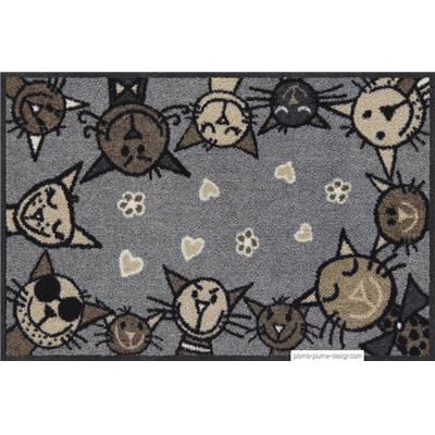 Tapis d'Entrée Design Chat Circle Cat 50x75