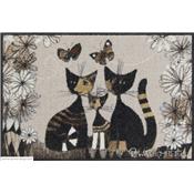 Tapis d'Entre Chat Gatti con fiori 50x75