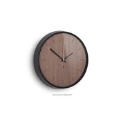 Horloge Murale Bois Madera noyer noir