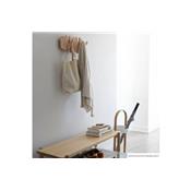 Porte Manteau Mural Bois Naturel Picket Rail