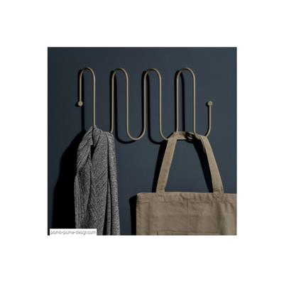 Porte Manteau Mural Original Curl L steel Gray