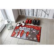 Tapis d'Entre Original Famille Chat 50x75